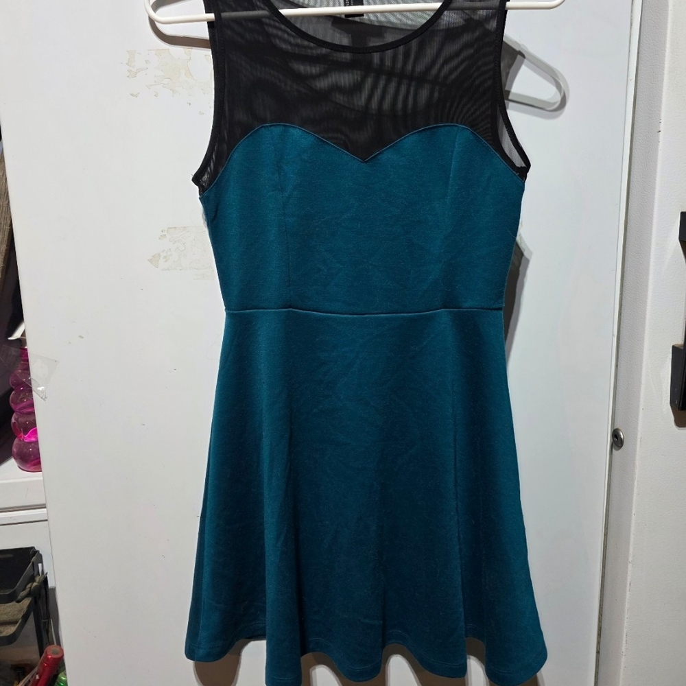 Forever 21 Black Mesh Top